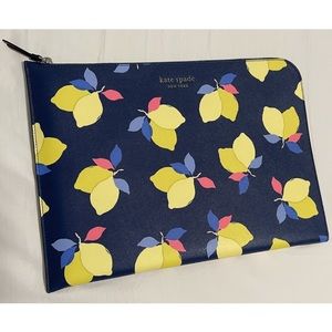 Kate Spade 15” Cameron Lemon L-zip Laptop Sleeve